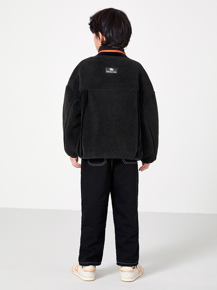 بالابالا جاكيت بصوف شيربا للأولاد - Image 2