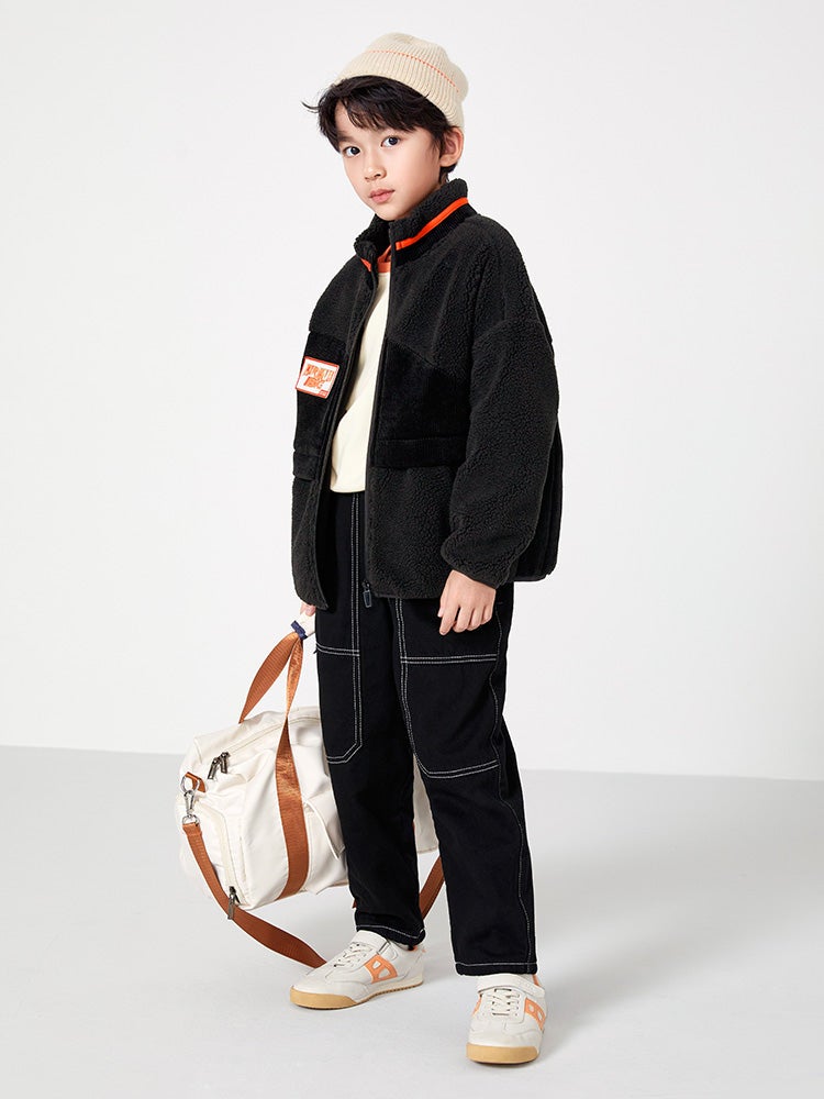 بالابالا جاكيت بصوف شيربا للأولاد - Image 4