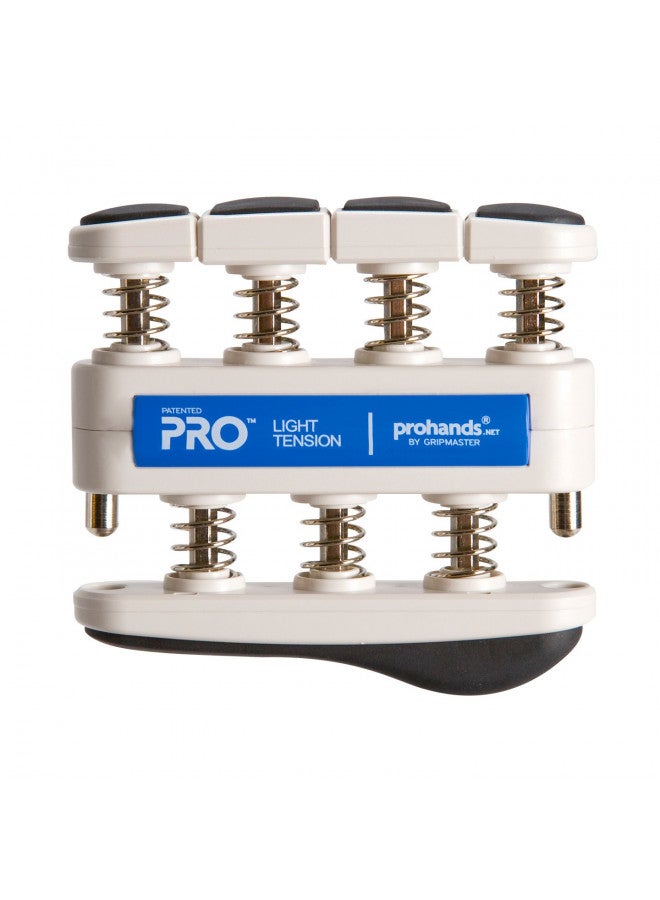PROHANDS PRO Hand Exerciser, Finger Exerciser (Hand Grip Strengthener), Spring-Loaded, Finger-Piston System, Isolate and Exercise Each Finger, (5 lb Light Tension, Blue-Pro) - Image 1
