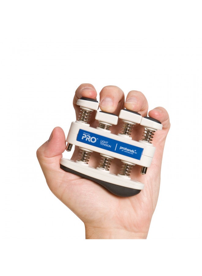 PROHANDS PRO Hand Exerciser, Finger Exerciser (Hand Grip Strengthener), Spring-Loaded, Finger-Piston System, Isolate and Exercise Each Finger, (5 lb Light Tension, Blue-Pro) - Image 3