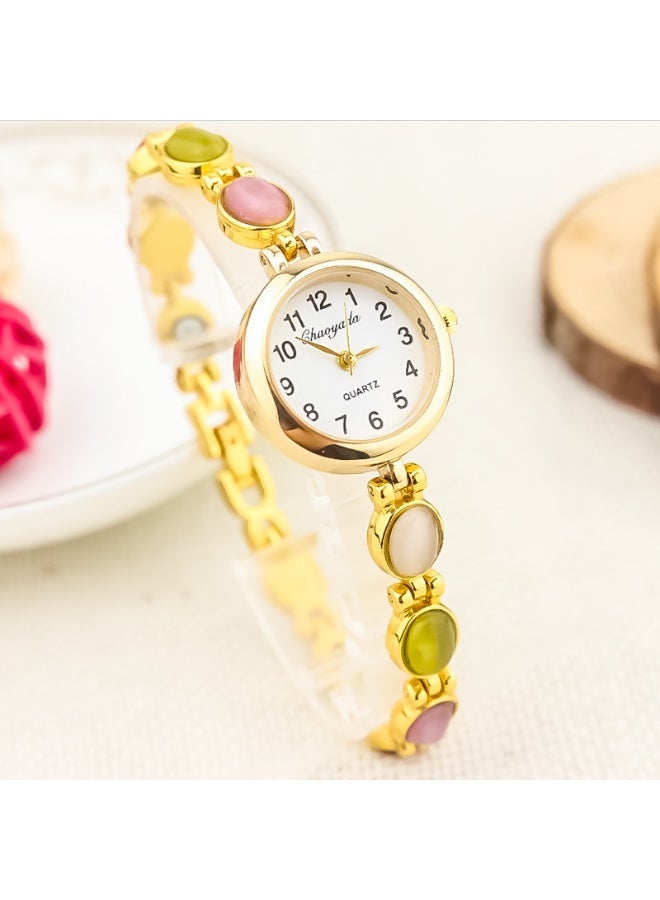 Mark Fairwhale New Light Luxury Crystal Simple Women's Bracelet Watch 