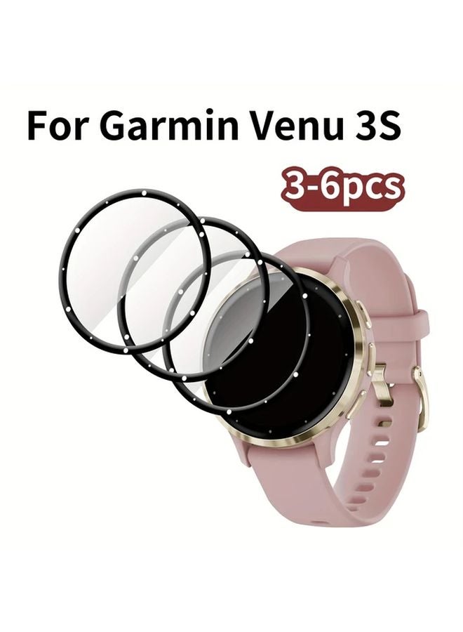 Garmin Venu 3S Screen Protector 3PCS Flexible Soft Film 3D Coverage Scratch Resistant - Image 1