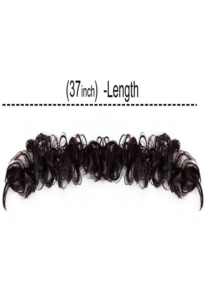 AIG Hair Buns for Women & Girls Hair Extension |Hair Extensions Ponytail Bun | Extension Hair for Women & Girls Messy Bun [ NATURAL_BLACK_FRILL] - Image 3
