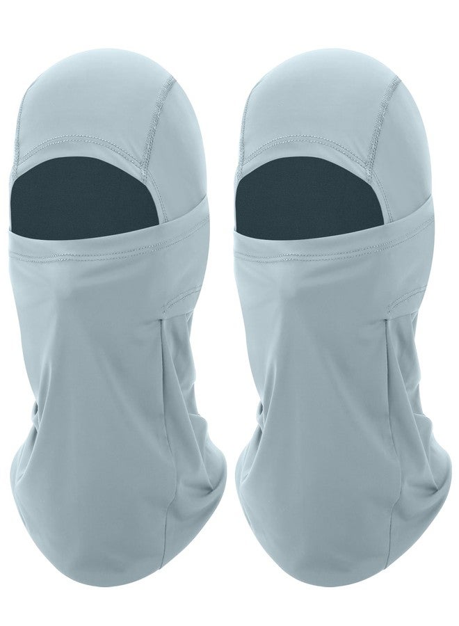 Haoteey 2 Pack Cooling Balaclava Summer Face Mask, UV Face Cover Sun Protection, Shiesty Full Face Masks for Men Motocycle Cycling, Grey*2, One size - Image 1