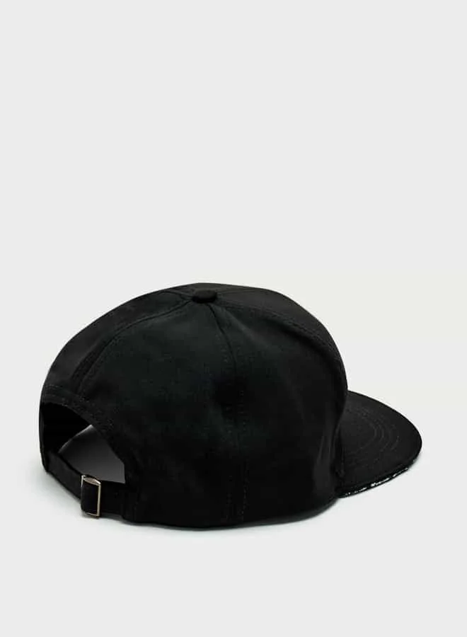 Ecko Unltd. Ecko Logo Embroidered Cap with Buckled Strap Closure