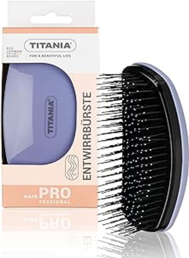Titania Germany Black & Blue Detangling Hair Brush