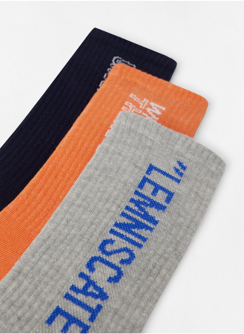 trendyol - Printed Crew Socks (Pack of 3) - Image 1