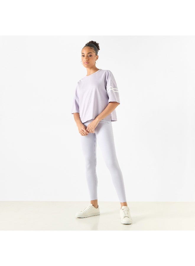 Kappa Kappa Logo Detail Leggings with Elasticated Waistband  - Image 4