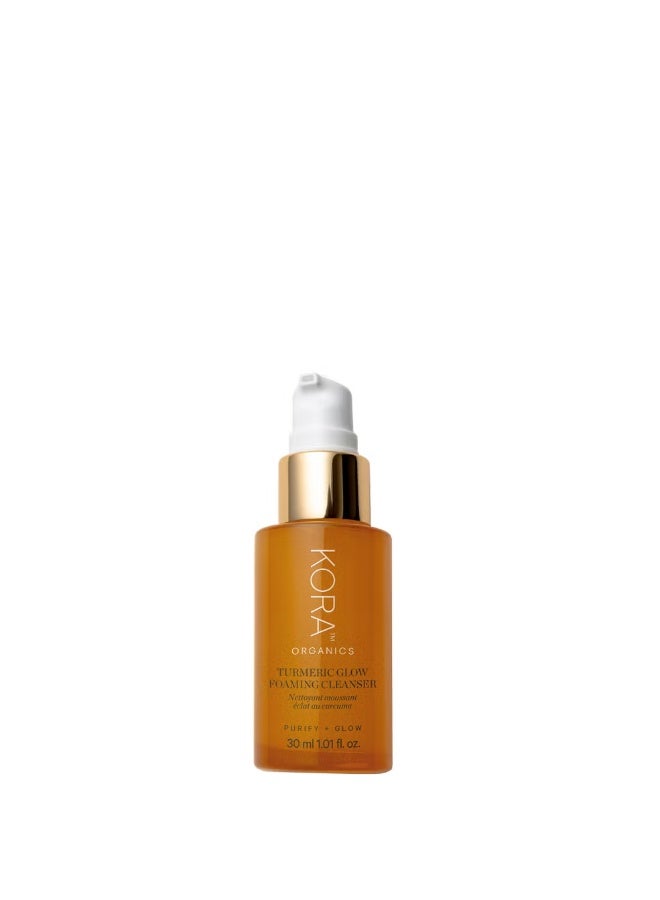 Kora Organics Turmeric Glow Foaming Cleanser 30ml - Image 1