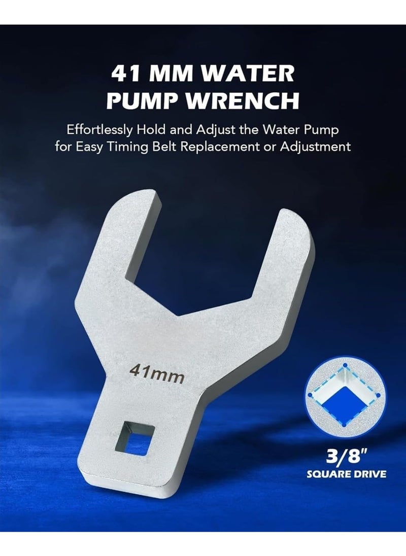 Generic - Engine Camshaft Tensioning Locking Alignment Timing Belt Tool Kit with Water Pump Wrench, Camshaft Holding Tool Compatible with 1.4 1.6 1.8 L - Image 1