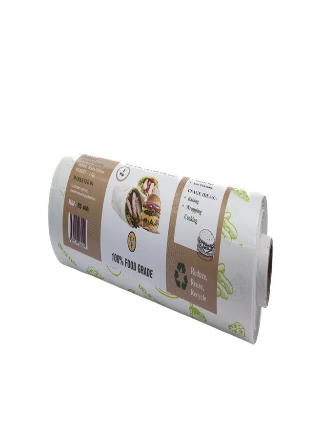 DEBY Butter Paper Sheets | Non-Stick Baking and Wrapping Paper for Food Packaging and Crafts | White | 1 KG | Pack of 5 - Image 1