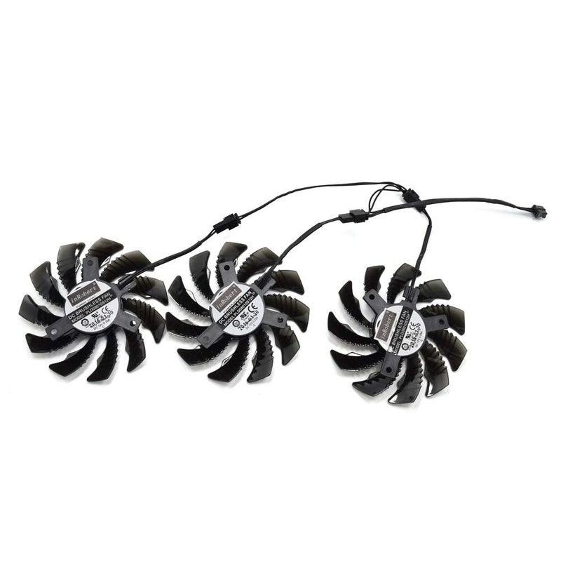 inRobert PLD08010S12H 75mm 3pin Video Card Fan Replacement for Gigabyte GEFORCE GTX 970 Cooling Fan - Image 3