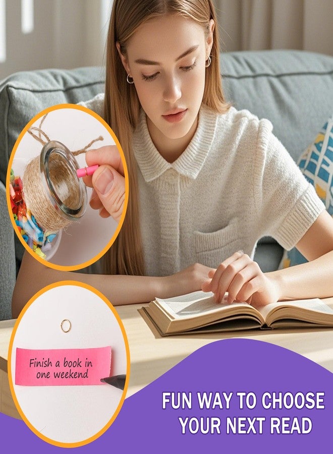 Varpotle TBR Jar Book Lovers Gifts Set, to Be Read Jar with Book Tracker Bookmark, Bookish Gift for Bookworms Book Club and Aspiring Readers,Funny Reading Accessories to Choose Your Next Book - Image 3