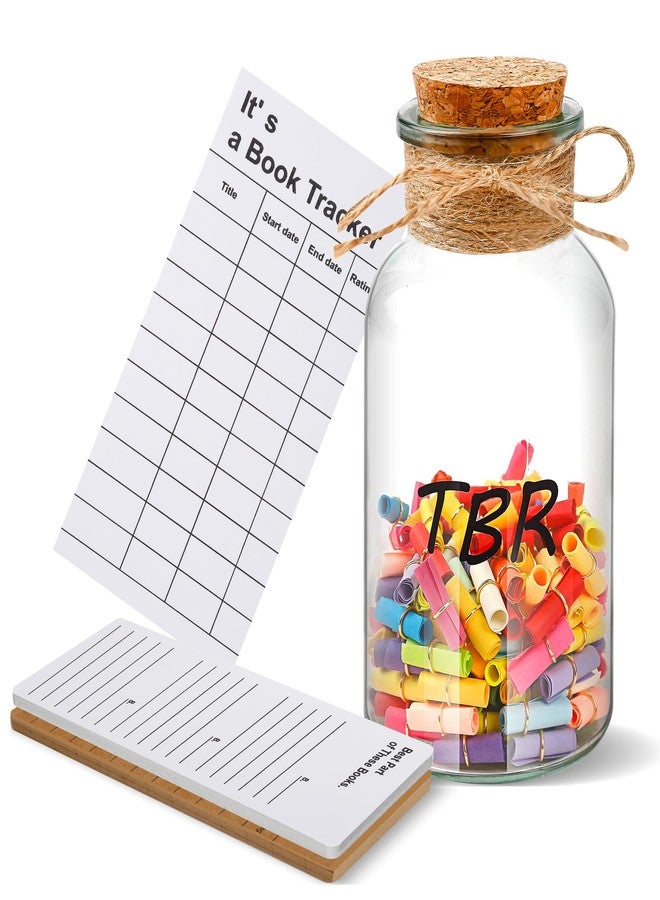 Varpotle TBR Jar Book Lovers Gifts Set, to Be Read Jar with Book Tracker Bookmark, Bookish Gift for Bookworms Book Club and Aspiring Readers,Funny Reading Accessories to Choose Your Next Book - Image 1