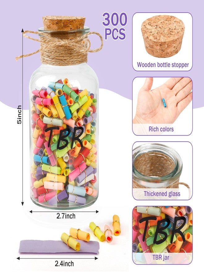 Varpotle TBR Jar Book Lovers Gifts Set, to Be Read Jar with Book Tracker Bookmark, Bookish Gift for Bookworms Book Club and Aspiring Readers,Funny Reading Accessories to Choose Your Next Book - Image 2