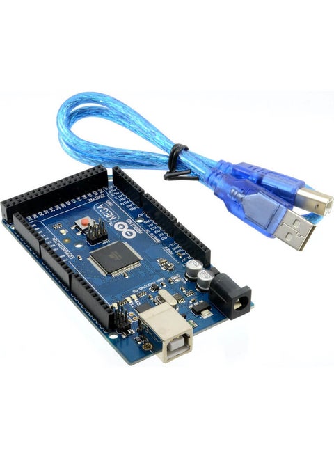 Arduino Mega 2560 R3 Rev3 Atmega 2560-16AU CH340G Circuit Board (Original New Version) + Cable
