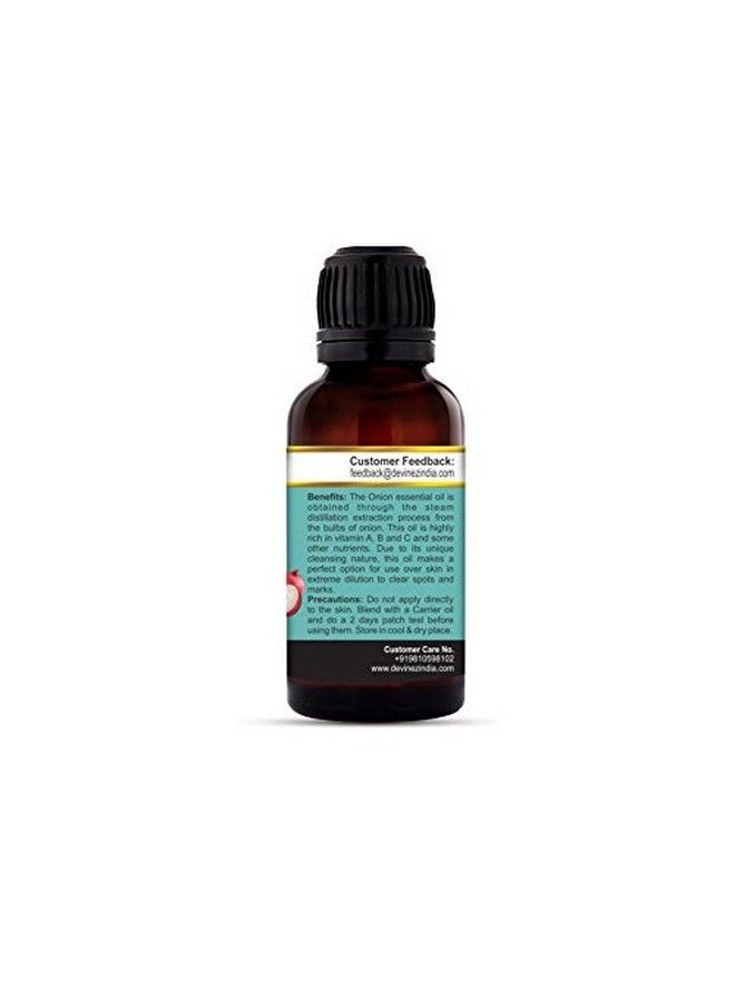 Devinez - Onion Essential Oil 100% Pure Natural & Undiluted 15Ml In Glass Bottle Nourishes The Skin Heals Wounds For Hair Growth Detoxification Heals Wounds Lighten Up Marks Scars & Spots - Image 1