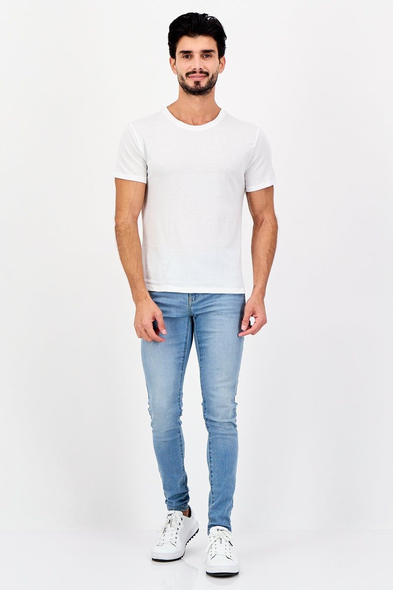 Frye Men 4 Pieces Crew Neck Brand Logo Short Sleeve T-Shirt, White - Image 4