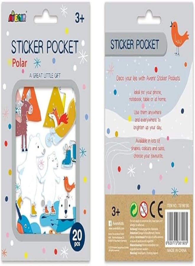 Avenir 72p-DP197101 Polar Stickers Pocket - 20 Pieces