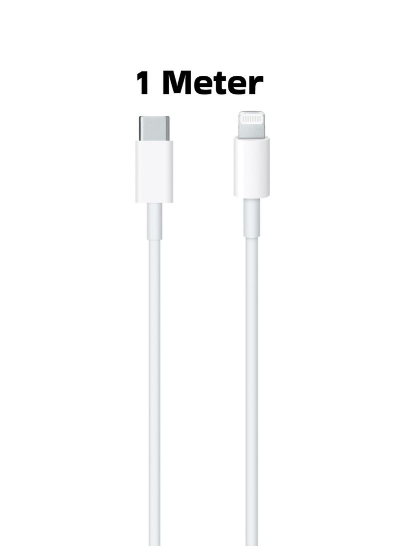 DIGI CORE - iPhone Charger 35W USB-C Dual Port Power Adapter iPhone Fast Charger With Type-C To Lightning Cable 1 Meter White USB C Wall Fast Charger Compatible With iPhone All Models - Image 1