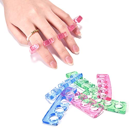 KADS 3 Pairsset Silicone Toe Separator Nail Art Manicure Finger Feet Care Braces Supports Nails DIY Tools - Image 2