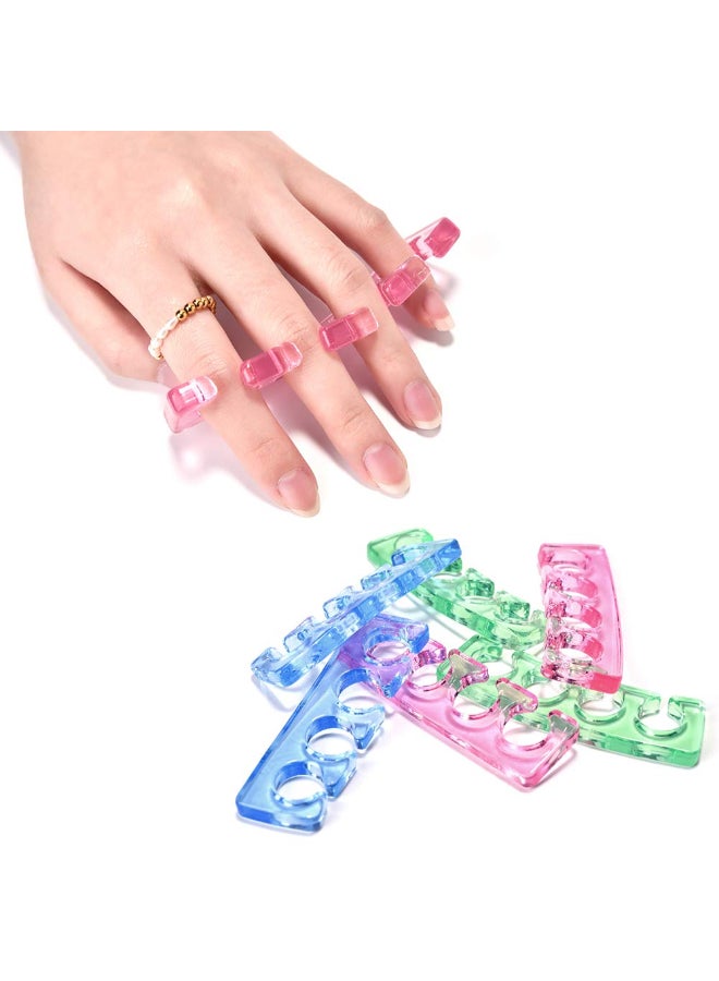 KADS 3 Pairsset Silicone Toe Separator Nail Art Manicure Finger Feet Care Braces Supports Nails DIY Tools - Image 3