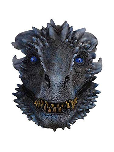 Game Of Thrones White Walker Dragon Adult Full Latex Costume Mask - Image 2