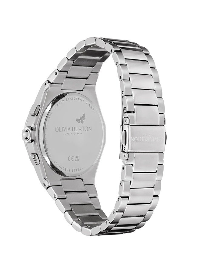 OLIVIA BURTON Hexagon Multifunction Women'S Stainless Steel And Crystals Case  Watch - Image 2