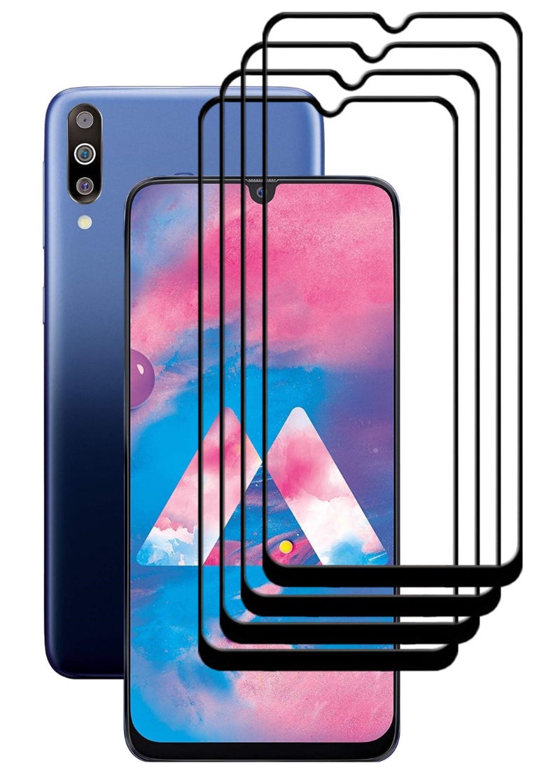 ACLIX 4 Pieces Antistatic ESD Dustproof Premium Quality High Definition Tempered Glass Screen Protector Designed For Samsung Galaxy M30 - Image 1