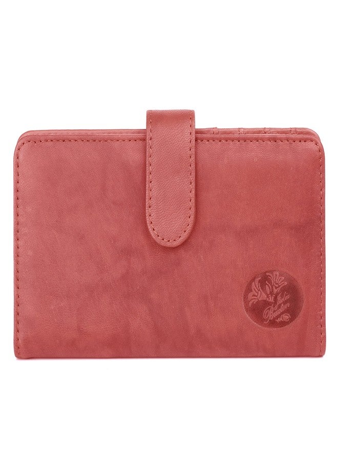 Buxton Heiress Pik Me Up - Checkbook & Credit Card Holder Wallet, Red Rfid - Image 1