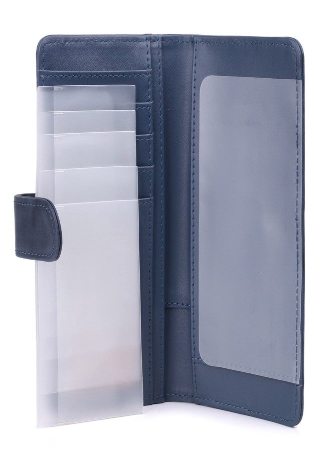Buxton Heiress Pik Me Up - Checkbook & Credit Card Holder Wallet, Red Rfid - Image 4
