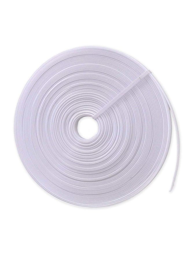 Mecefeno Boning for Sewing, Corset Boning Sew-Through Low Density Plastic Boning for Sewing Corset 25 Yards Boning for Wedding Dress, Bridal Gowns, Evening Gowns, Hats Sewing Crafts - White, 6mm - Image 1