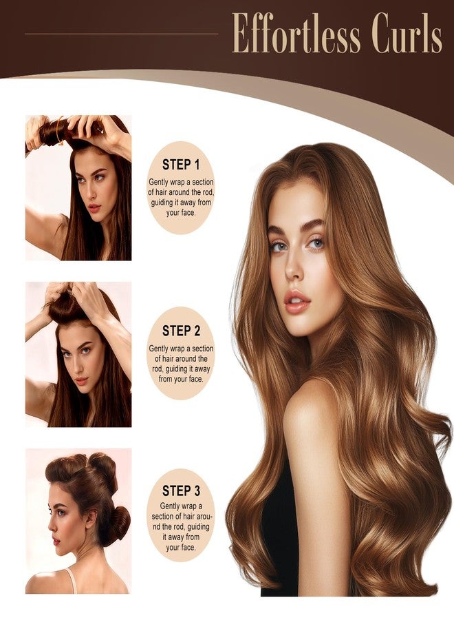 nunflue Heatless Curls Overnight Set - Jumbo Overnight Hair Curlers to Sleep In, Soft Velvet Hair Rollers for Women, No Damage Curls Styling Tools - Image 5