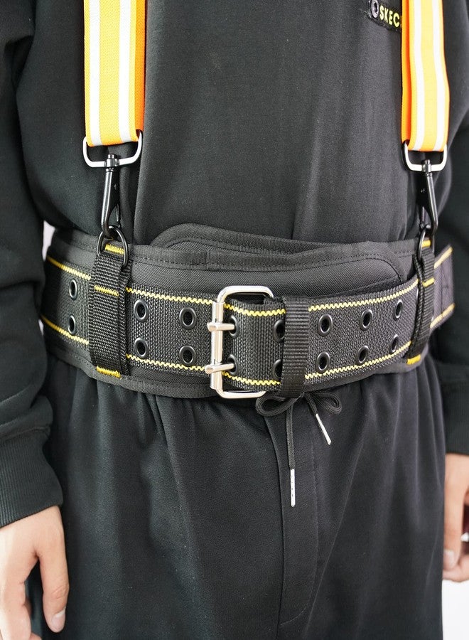 MELOTOUGH Padded Tool Belt with D ring for men Adjustable for 32"-50" Waists Heavy-duty Work Belt Metal Buckle - Image 5