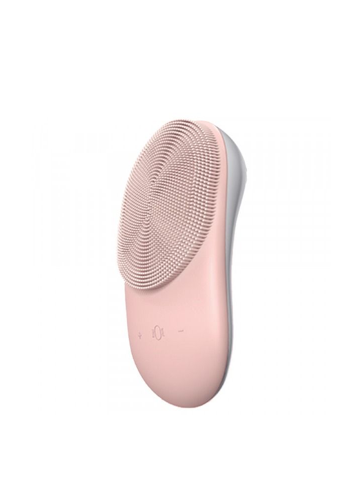 فرشاة تنظيف الوجه الكهربائية FC1 مع حامل شعيرات ناعمة 8 مستويات سرعة الاهتزاز للتنظيف العميق كابل USB قابل لإعادة الشحن - وردي - Image 1