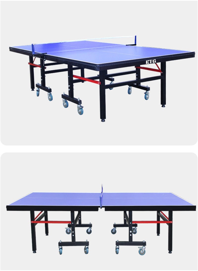 ETG Foldable Indoor Grid Table Tennis Table, Removable Table Tennis Table 274*152.5*76CM  - Image 2