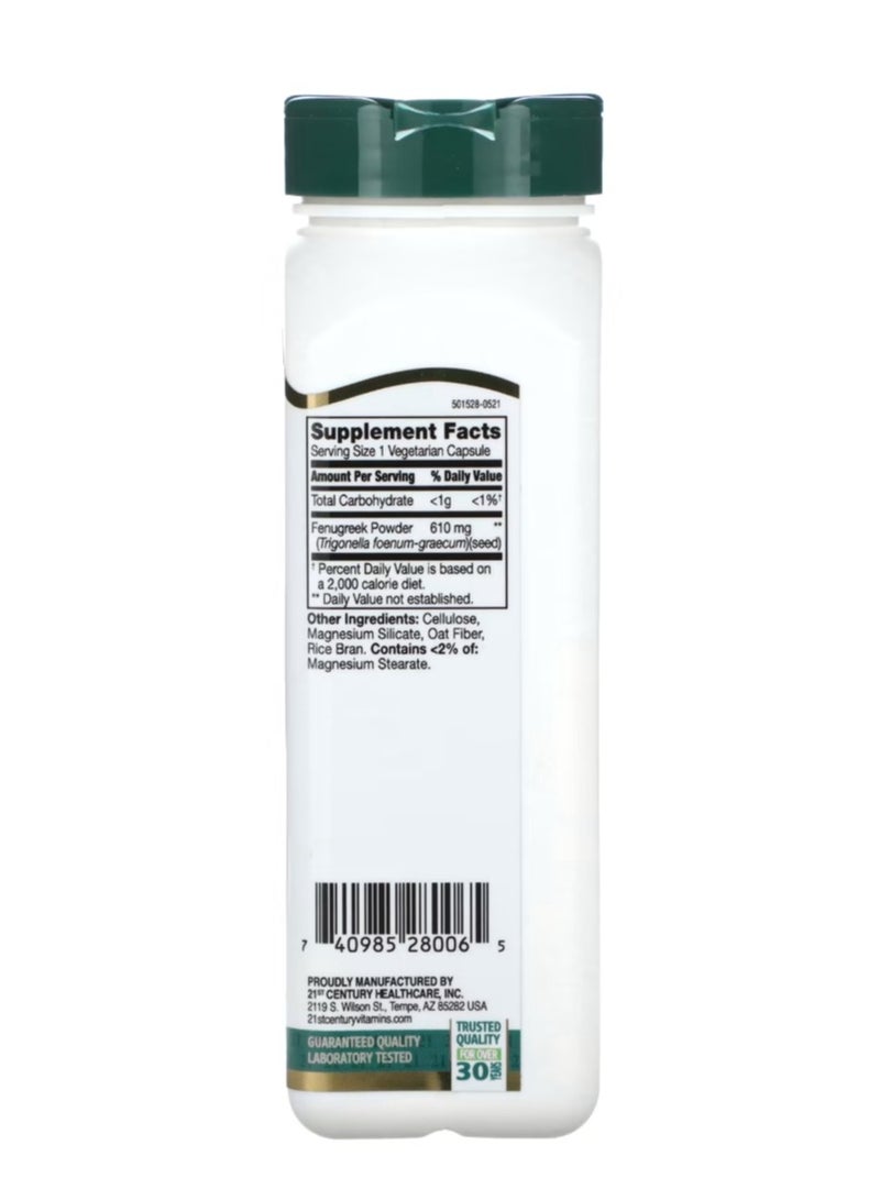 القرن الحادي والعشرون الحلبة التقليدية 610 ملجم 100 كبسولة نباتية - Image 2