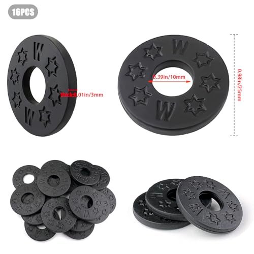 FOJOO 16 Pcs Guitar Strap Locks, acoustic guitar strap adapter for Electric, Acoustic & Bass Guitars, Strap Locks Compatible with Fender, Dunlop, Ernie Ball & More (Black) - Image 2