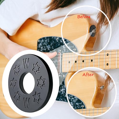 FOJOO 16 Pcs Guitar Strap Locks, acoustic guitar strap adapter for Electric, Acoustic & Bass Guitars, Strap Locks Compatible with Fender, Dunlop, Ernie Ball & More (Black) - Image 5