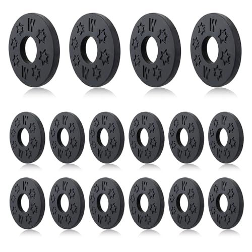 FOJOO 16 Pcs Guitar Strap Locks, acoustic guitar strap adapter for Electric, Acoustic & Bass Guitars, Strap Locks Compatible with Fender, Dunlop, Ernie Ball & More (Black) - Image 1