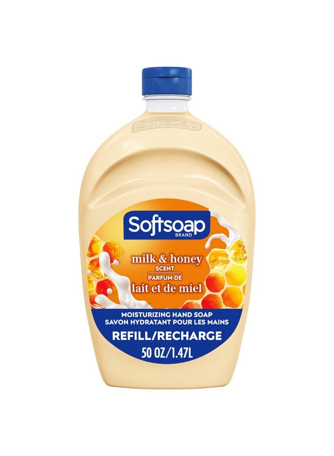 Softsoap Milk & Honey Scented, Liquid Hand Soap Refill, 50 Ounce - Image 1
