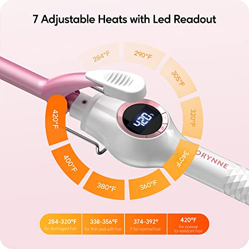 ORYNNE 1/2 Inch Curling Iron Wand Ceramic, Small Barrel Curling Iron for Tight Curls, Half Inch Tiny Curling Wand for Short & Long Hair, Heat Up Fast, Digital Temp Control - Image 4