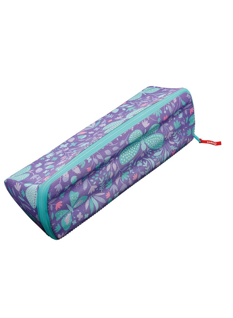 Maped حافظة أقلام رصاص مزدوجة الجوانب مع سحاب إغلاق على شكل فراشة لامعة - Image 4