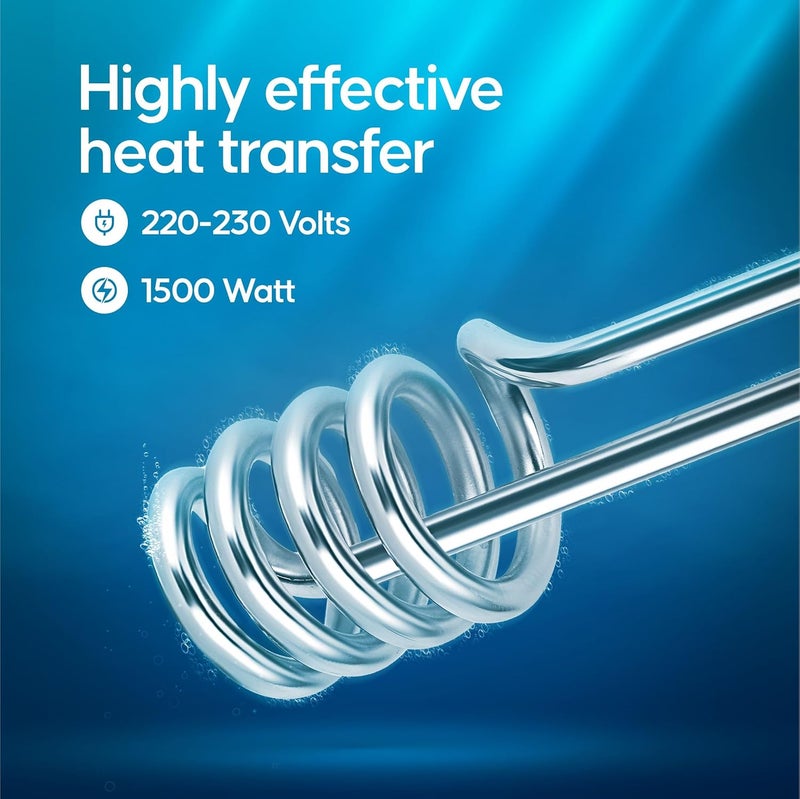 LONGWAY Longway LWIR01 1500 Watts Water Proof Immersion Heater Rod White Copper  - Image 4
