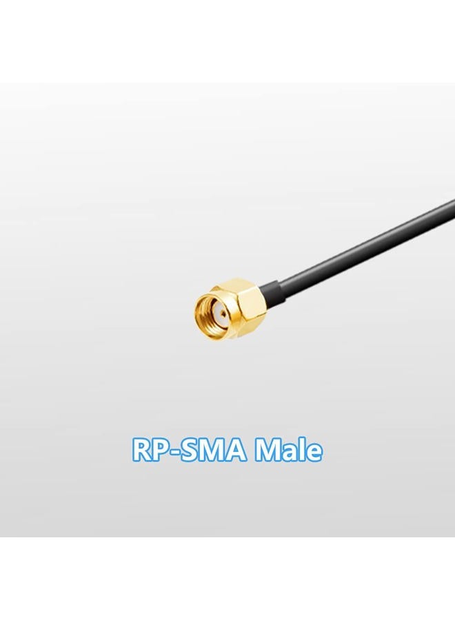 POBADY 2.4G /5G/ 5.8G Dual Frequency WiFi Antenna MIMO Omnidirectional Signal Booster Magnetic Base 6dBi RP-SMA Adapter 1.2M 3.9ft for PCIE Network WiFi Card Router External Antenna Wireless WLAN - Image 2