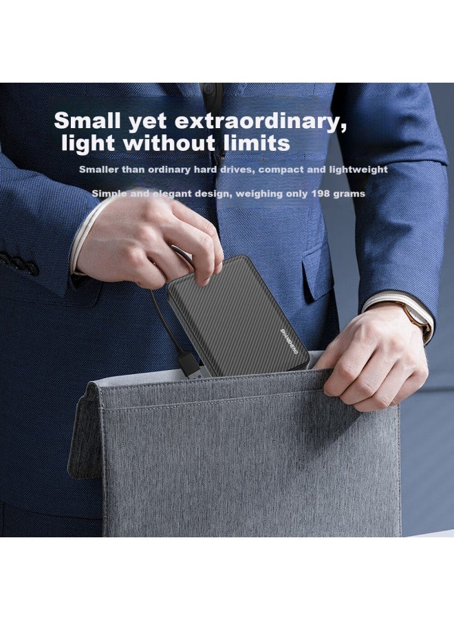 Shansheng 500gb Portable Hard Drive, Usb3.0 High-speed Hard Drive, 2.5-inch P1 External Hard Drive, Portable Storage For Data, Photos, Business, Office, Dual-use For Mobile Phones And Computers - Image 2