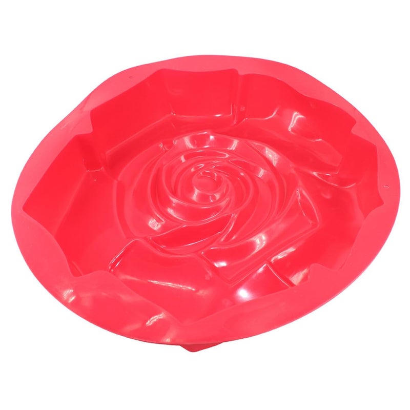 Large Rose Cake Mold Single Cavity Baking Pan For Creative Cake Making Random Color - Image 2