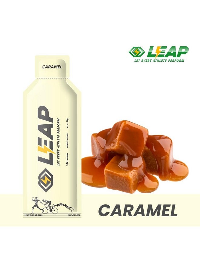 LEAP LEAP Endurance Gels for Running, Energy gel for cycling, Gel Pack, Energy Gel with natural ingredients for easy digestion and quick energy, Contains Amino Acids and MCT oil (18 Sachets) (CARAMEL)  - Image 2