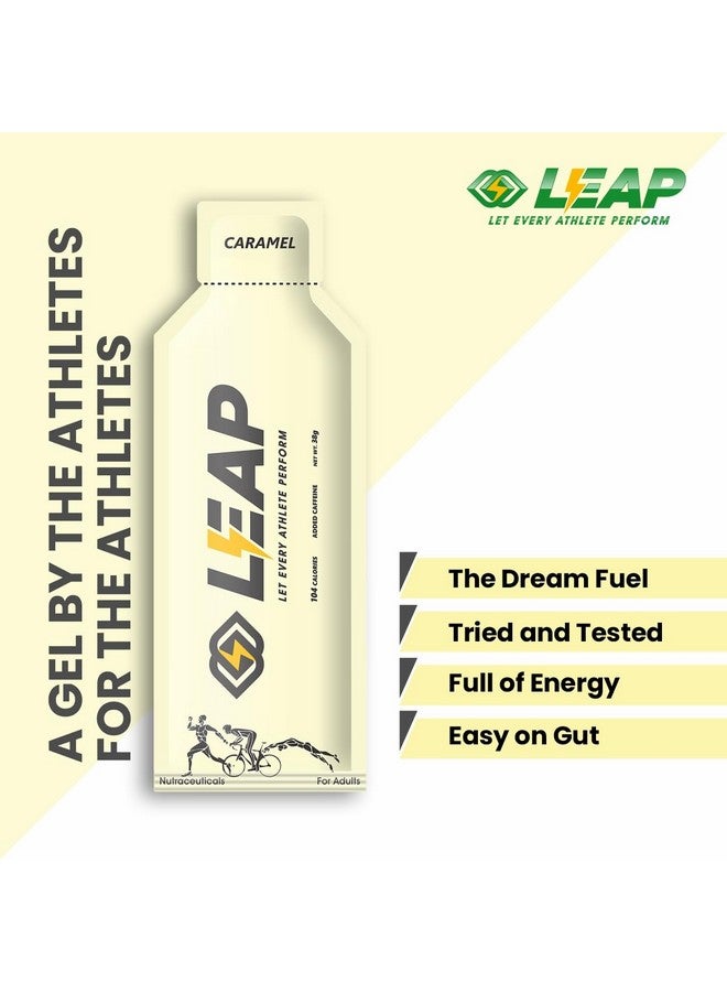 LEAP LEAP Endurance Gels for Running, Energy gel for cycling, Gel Pack, Energy Gel with natural ingredients for easy digestion and quick energy, Contains Amino Acids and MCT oil (18 Sachets) (CARAMEL)  - Image 4
