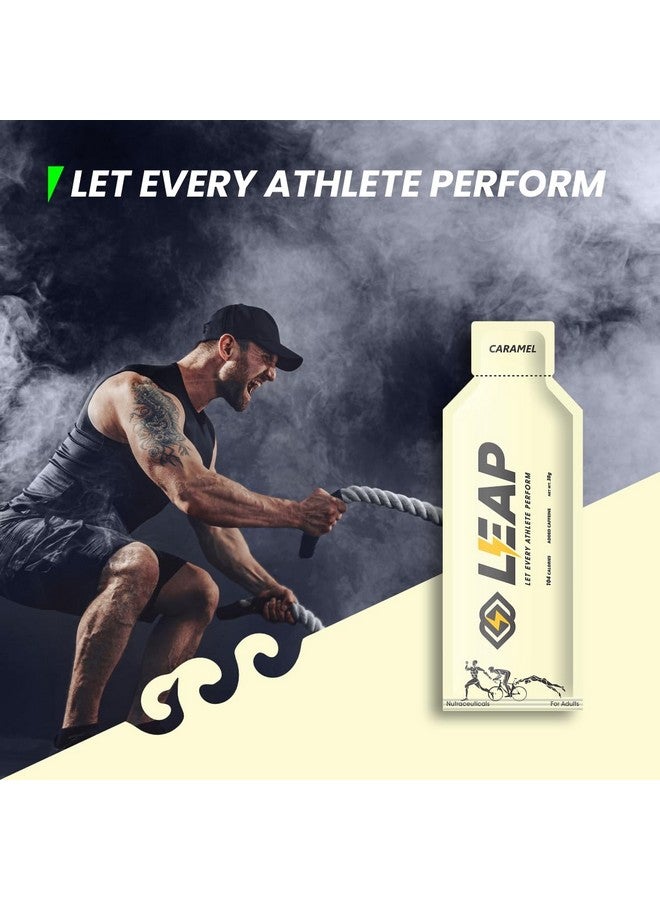 LEAP LEAP Endurance Gels for Running, Energy gel for cycling, Gel Pack, Energy Gel with natural ingredients for easy digestion and quick energy, Contains Amino Acids and MCT oil (18 Sachets) (CARAMEL)  - Image 5